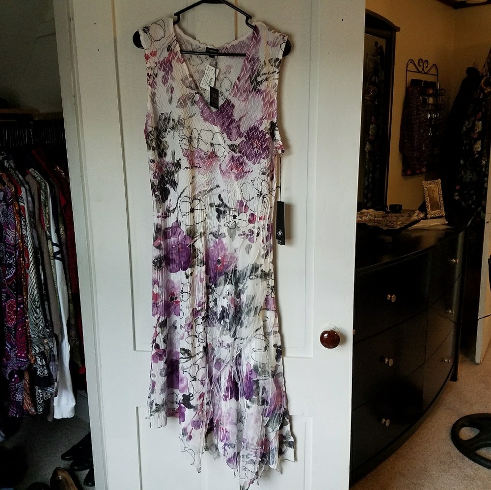 Komarov Lilac Flowered Dress